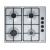 Bosch PBP6B5B80 hob Stainless steel Built-in Gas 4 zone(s)