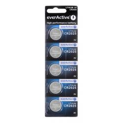 Lithium battery mini everActive CR2025 - blister 5 pcs.