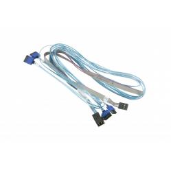 Supermicro CBL-SAST-0699 SATA cable 90 m Blue - Grey