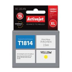Activejet AE-1814N ink for Epson printer - Epson 18XL T1814 replacement - Supreme - 15 ml - yellow