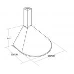 Chimney Hood AKPO WK-5 RONDO TURBO 50 INOX