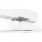 Bosch Serie 4 DFT63AC50 cooker hood Semi built-in (pull out) Silver 360 m³/h