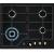 Electrolux EGS6436RK Black Built-in Gas 4 zone(s)