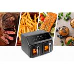 Double fat-free fryer, 2200 W, capacity 8 l, LED display