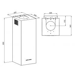 MAAN Ponza W 830 hood white