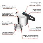Pressure cooker TEFAL SECURE TRENDY 8L P2584401