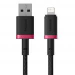 Baseus Dura Type A to IP 2.4A fast charging cable Black, Red