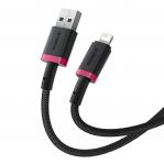 Baseus Dura Type A to IP 2.4A fast charging cable Black, Red