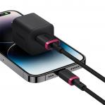 Baseus Dura Type A to IP 2.4A fast charging cable Black, Red