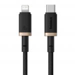 Baseus Dura Type C fast charging cable for iP 20 W 1 m Black, Gold