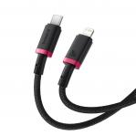 Baseus Dura Type C fast charging cable for iP 20 W 2 m Black, Red