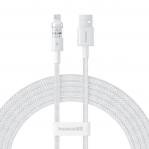 Baseus Gem USB to IP 2.4A fast charging cable 2 m White