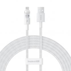 Baseus Gem USB to IP 2.4A fast charging cable 2 m White