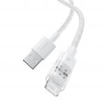 Baseus Gem USB to IP 2.4A fast charging cable 1 m White