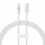 Baseus Gem USB to IP 2.4A fast charging cable 1 m White