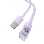 Baseus Gem USB to IP 2.4A fast charging cable 1 m Purple