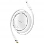 Baseus Free2Pull - 20 W USB-C to Lightning Retractable Cable, 1 m (white)