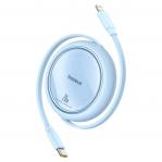 Baseus Free2Pull - 20 W USB-C to Lightning Retractable Cable, 1 m (blue)