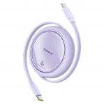 Baseus Free2Pull - 20 W USB-C to Lightning Retractable Cable, 1 m (purple)