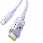 Baseus Gem USB C to USB C fast charging cable 1 m 100 W Purple