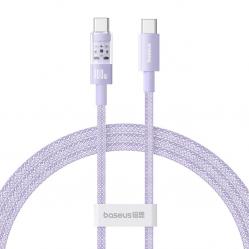 Baseus Gem USB C to USB C fast charging cable 1 m 100 W Purple