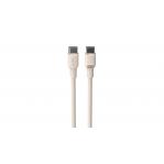 Havit CB6284 - USB Type C to USB Type C cable, 2.0 m (beige)