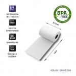 Qoltec 51899 Thermal roll 57 x 16 | 55g - m2 | 10 pcs. | BPA free