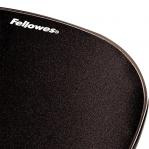Fellowes CRYSTAL mouse and wrist pad gel, black