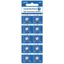 Mini alkaline batteries everActive G3 LR736 LR41 10 pcs
