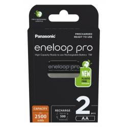 Rechargeable batteries PANASONIC ENELOOP PRO AA 2500 mAh 2 szt (BK-3HCDE/2CP)