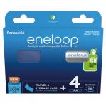 Rechargeable batteries PANASONIC ENELOOP AA 2000 mAh 4 szt + case (BK-3MCDE/4CP+CASE)