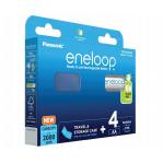 Rechargeable batteries PANASONIC ENELOOP AA 2000 mAh 4 szt + case (BK-3MCDE/4CP+CASE)