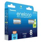 Rechargeable batteries PANASONIC ENELOOP AAA 800 mAh 8 szt (BK-4MCDE/8HH)