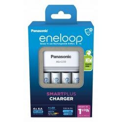 Battery charger PANASONIC Eneloop Smartplus BQ-CC55 + 4x AA 2000 mAh (K-KJ55MCD40E)