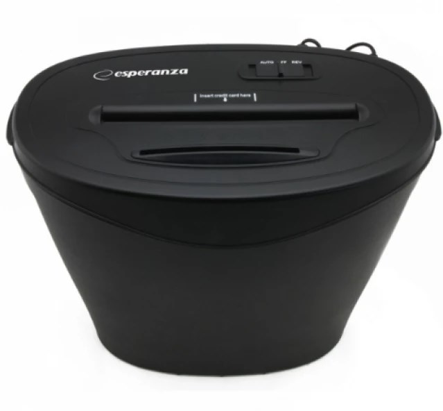 Esperanza EN103 paper shredder 22 cm Black