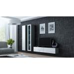 Cama Glass-case VIGO '180' 180/40/30 grey/white gloss