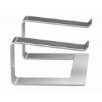 Gembird NBS-D1-01 laptop stand Aluminium, Silver 39.6 cm (15.6