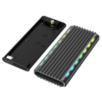 Gembird EE2280-U3C-03 USB 3.1 enclosure for M.2 NVMe drives, RGB, aluminum