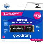 Goodram PX700 SSD SSDPR-PX700-02T-80 internal solid state drive M.2 2.05 TB PCI Express 4.0 NVMe 3D NAND
