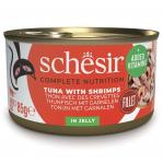 SCHESIR in jelly Tuna with shrimps - wet cat food - 85 g