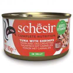 SCHESIR in jelly Tuna with shrimps - wet cat food - 85 g