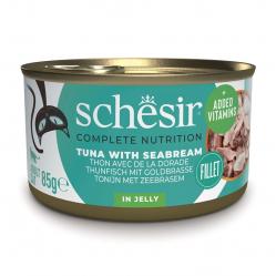 SCHESIR in jelly Tuna with sea bream - wet cat food - 85 g