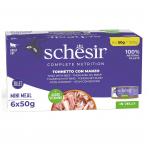 SCHESIR in jelly Tuna with beef  - wet cat food - 6 x 50 g