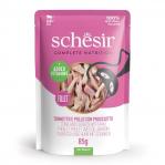 SCHESIR in jelly Tuna and chicken with ham - wet cat food - 85 g