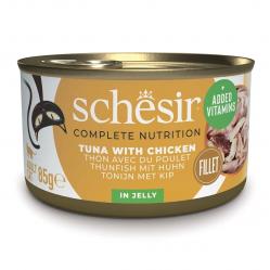 SCHESIR Tuna with chicken in jelly - wet cat food - 85g