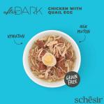 SCHESIR After Dark Chicken fillet with quail egg in broth - wet cat food - 80g