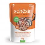 SCHESIR Tuna and chicken with shrimp in jelly - wet cat food - 85g