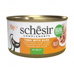 SCHESIR Complements Tuna with aloe in jelly- wet cat food - 70g