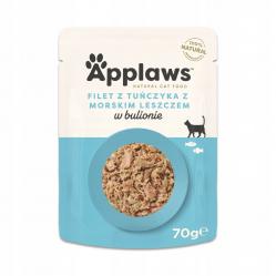 APPLAWS Tuna fillet with sea bream in broth - wet cat food - 70g