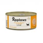 APPLAWS Chicken breast and cheese in broth - wet cat food - 156g